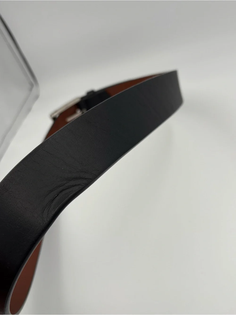Shinola Black Leather Belt